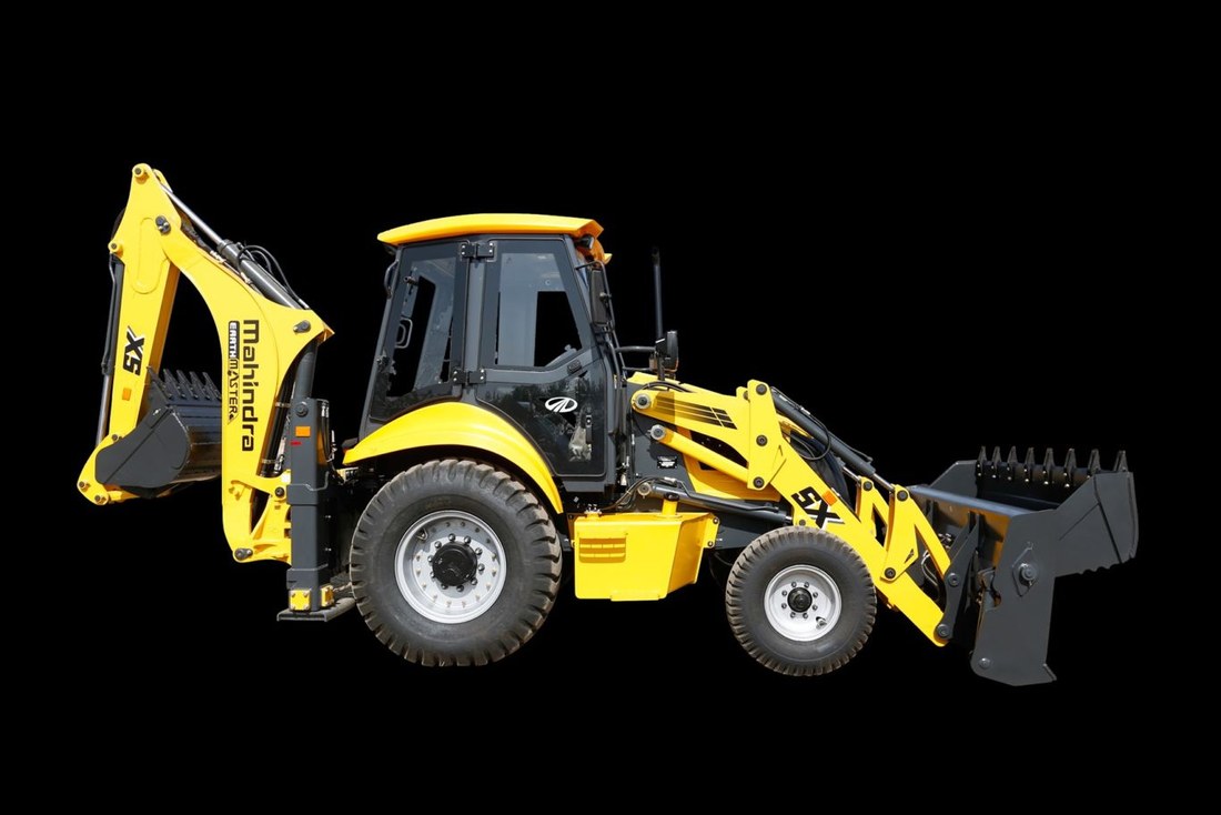 Mahindra TLB 4x4 tractor loader backhoe, manufacturer product photo